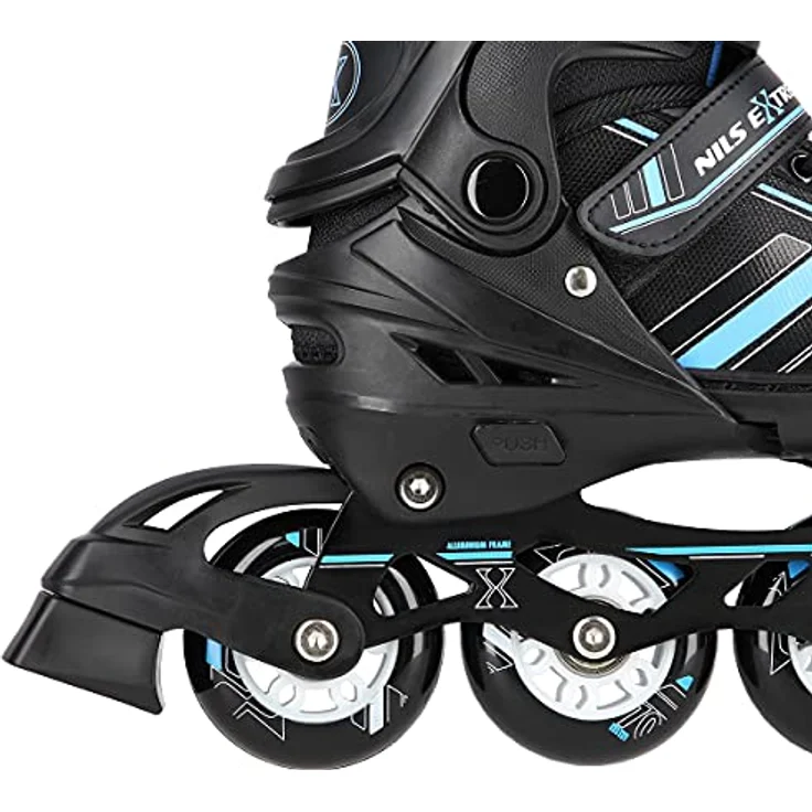 Nils NH18191 2in1 Schlittschuhe, Schwarz-Blau, für Eishockey und Inline-Skating, Gr. 29-33 – Bild 6