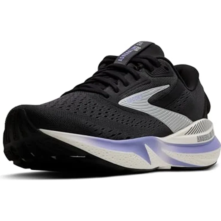 Brooks Adrenaline GTS 24, Laufschuhe mit GuideRails®-System, stabilisierend, EBONY/BLUE HERON/SILVER, Größe 38.5