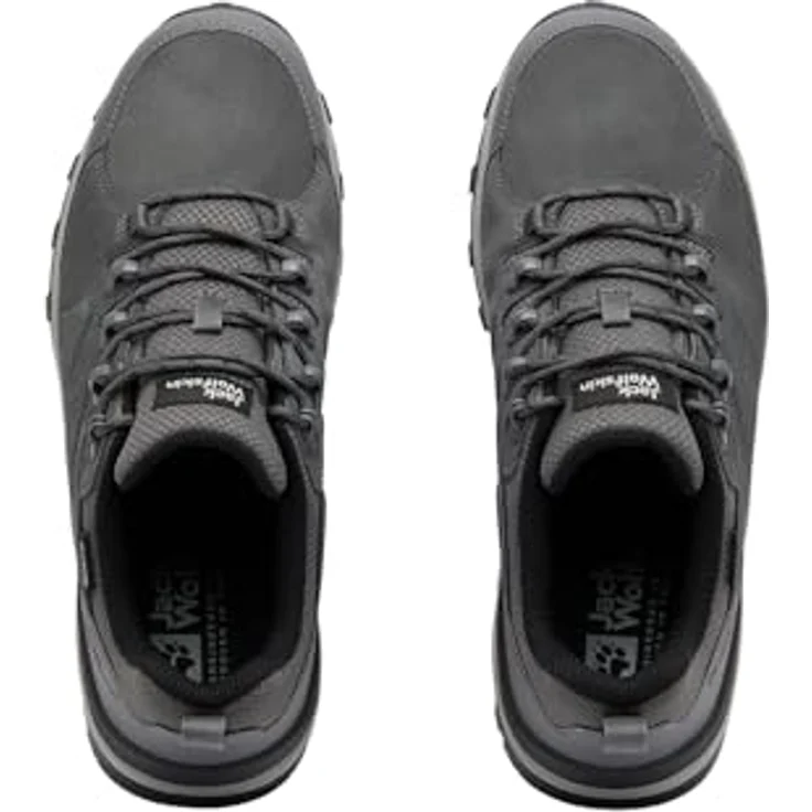 Jack Wolfskin REFUGIO TEXAPORE LOW M, Wanderschuh aus Veloursleder und TEXAPORE, gut dämpfende EVA-Mittelsohle, Gummisohle mit optimalem Halt – Bild 6