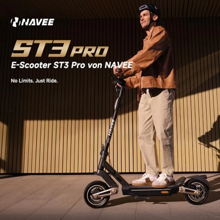 NAVEE E-Scooter ST3 Pro Electric Scooter (DE Version), 450 W, 20 km/h, innovatives Damping Arm™-Federungssystem – Bild 3