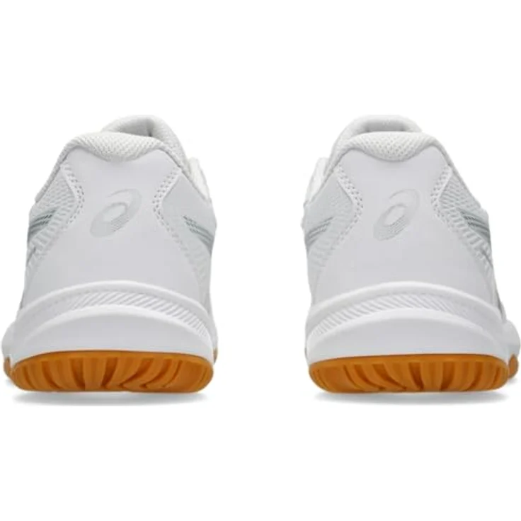 Asics Upcourt 6 1072A107100, Hallenschuhe mit flexiblem Mesh-Obermaterial und optimaler Gummi-Außensohle, 41.5/white-pure silver – Bild 5