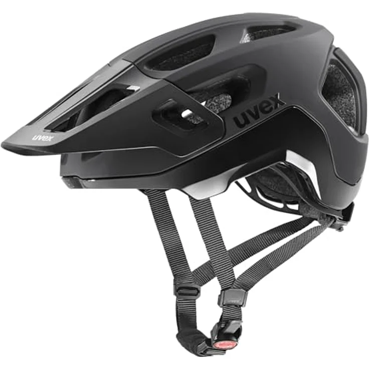 Uvex Sports React, Velohelm mit integrierter Sonnenblende, matte schwarz, 59 - 61 cm – Bild 1