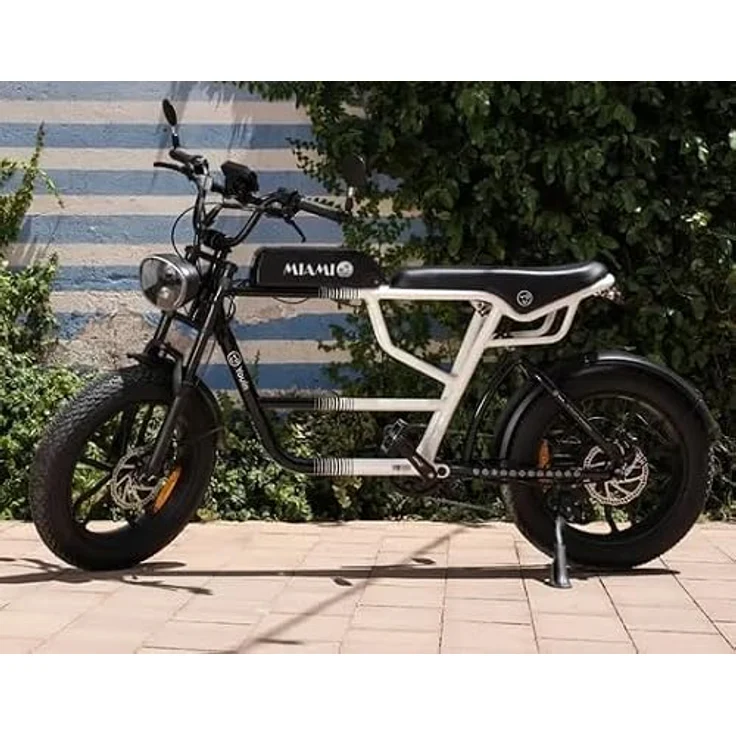 PixelPilot E-Bike Mountainbike Miami, 20 Zoll Fatbike mit 250 W Heckmotor, 720 Wh Akku, bis 100 km Reichweite, Shimano 7-Gang, Vollfederung – Bild 8