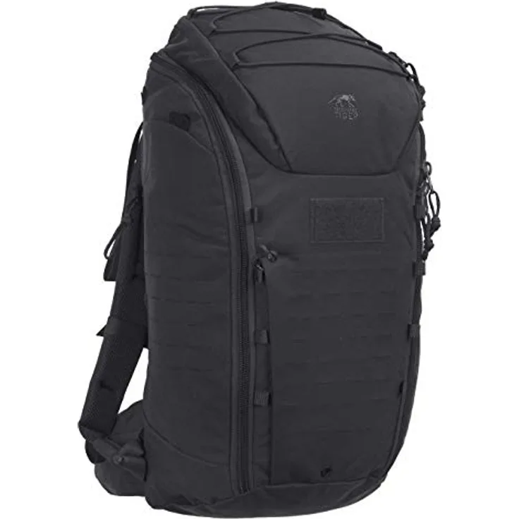 Tasmanian Tiger Unisex TT Modular 30 Rucksack, Schwarz, 45 cm, gepolstertes Tragesystem, abnehmbare Hüftflossen, MOLLE-Klettsystem, Innenkompression