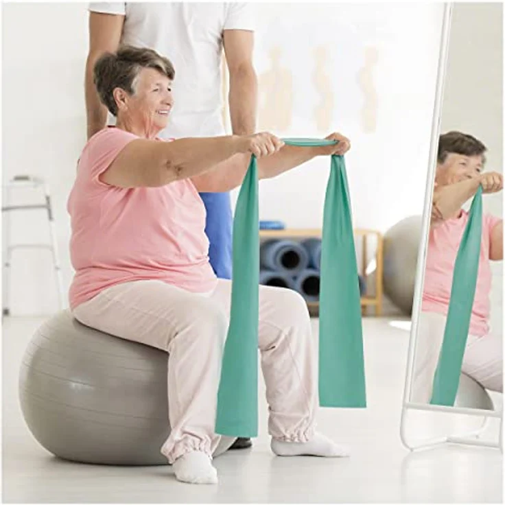 Deuser Band Therapie 20 m Aqua Fitnessband, chlorresistent, latexfrei, grün, One Size – Bild 2
