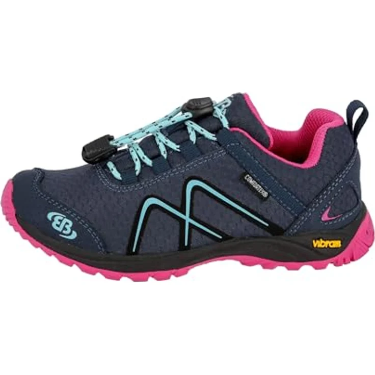 BRÜTTING Guide Outdoorschuh, wasserabweisender Wanderschuh für Kinder und Jugendliche mit Schnellschnürsystem, schwarz – Bild 2