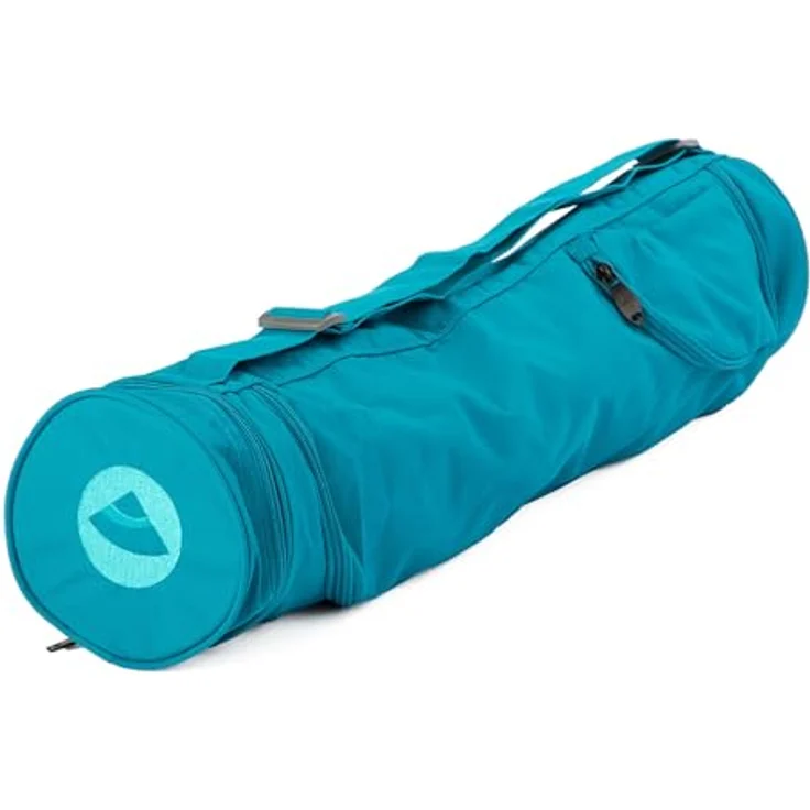 Bodhi Yogatasche ASANA BAG 60 | Spritzwasserfeste Sporttasche | Außentaschen für extra Platz | Polyestertasche für Yogamatten & Zubehör | Yogamattentasche für Matten mit 60 cm Breite | türkis – Bild 2