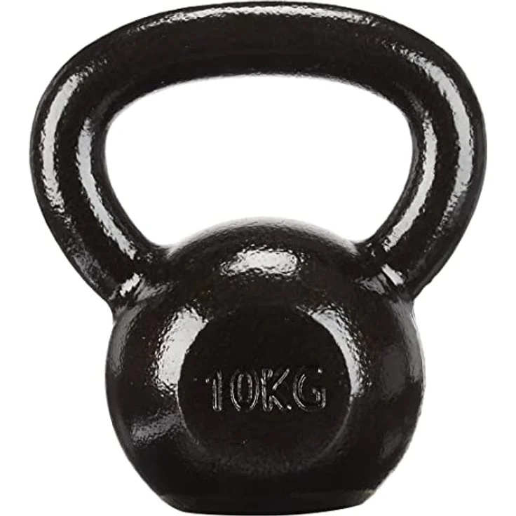 Amazon Basics - Kugelhantel aus Gusseisen, 10 kg, Schwarz – Bild 1