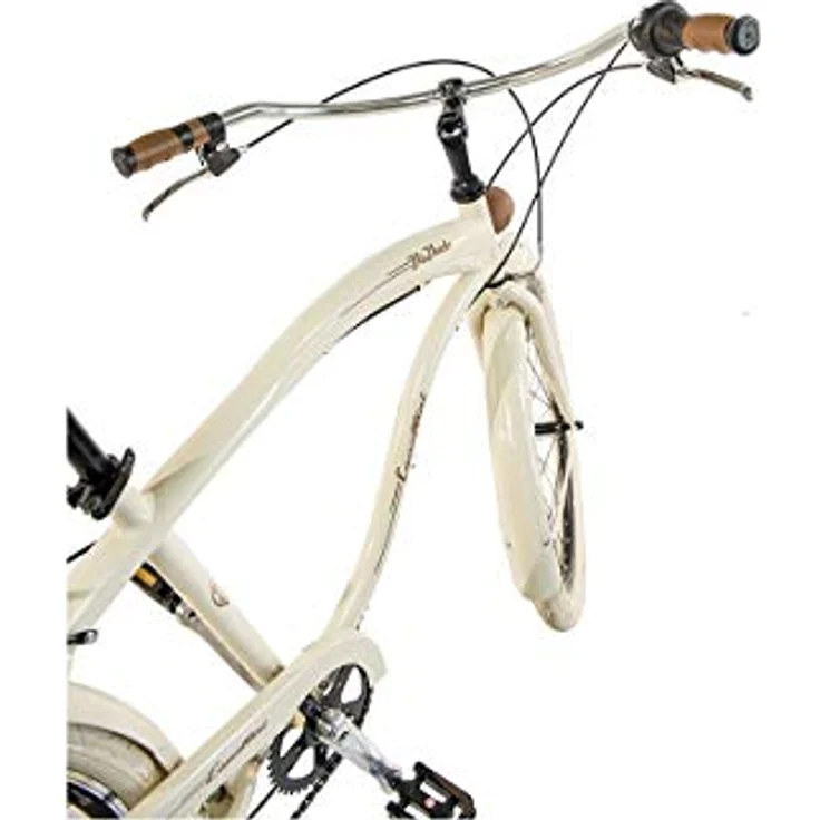 Via Veneto By Canellini Fahrrad Rad Citybike CTB Herren Man Vintage Retro American Cruiser Alluminium (Beige) – Bild 2