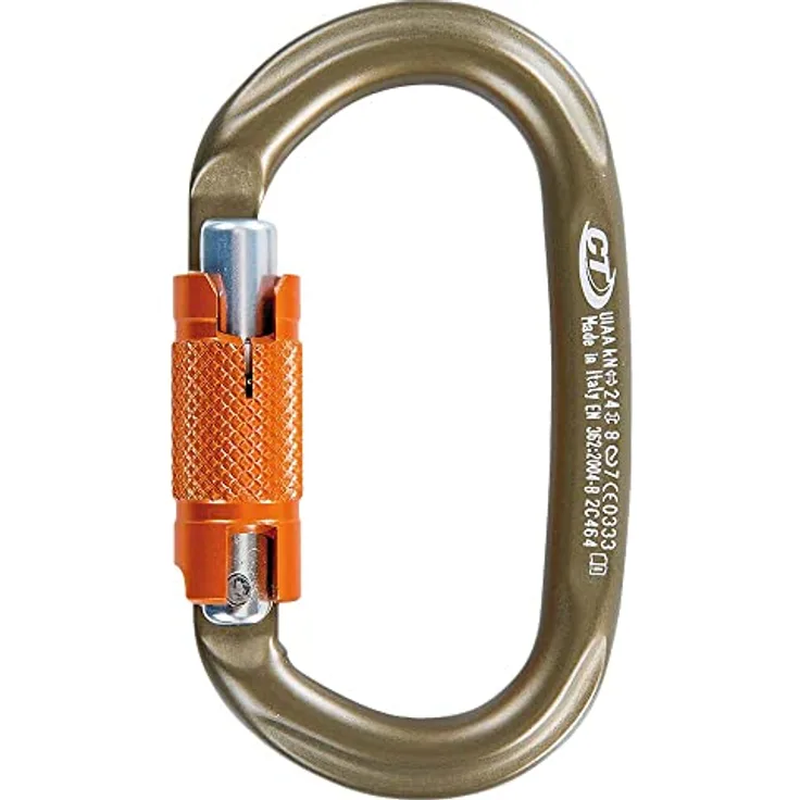 Climbing Technology Pillar Wg Hc Karabinerhaken, braun, Einheitsgröße, hellgrau