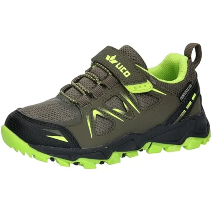 Lico Allen VS, Outdoorschuh mit wasserdichter Comfortex-Klimamembrane und elastischen Schnürsenkeln, grau – Bild 1