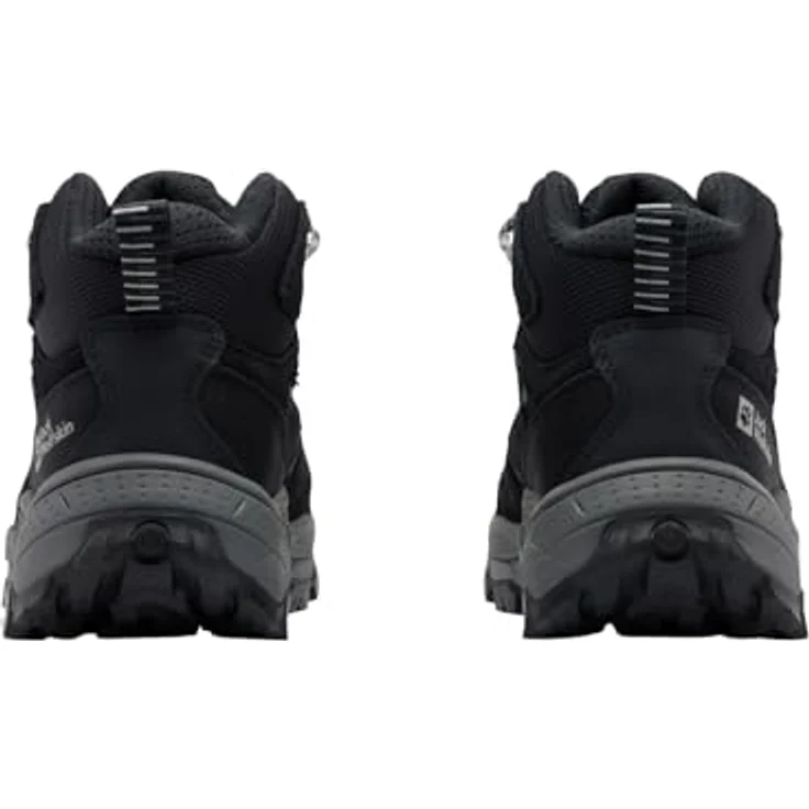 Jack Wolfskin Women's Vojo Tour Texapore Mid, Wanderschuhe mit wasserdichtem Wetterschutz und griffiger Gummi-Außensohle, Schwarz, Gr. 41 – Bild 4