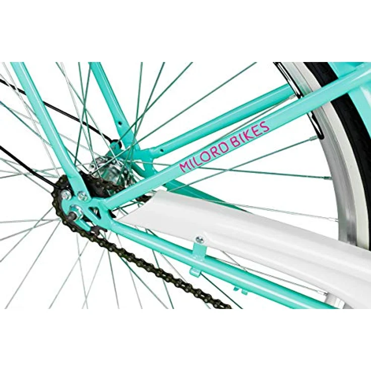 Milordbikes City-Fahrrad, Blau, Metall, 46 cm, leichter Rahmen, 700C x 35 mm City-Reifen – Bild 9