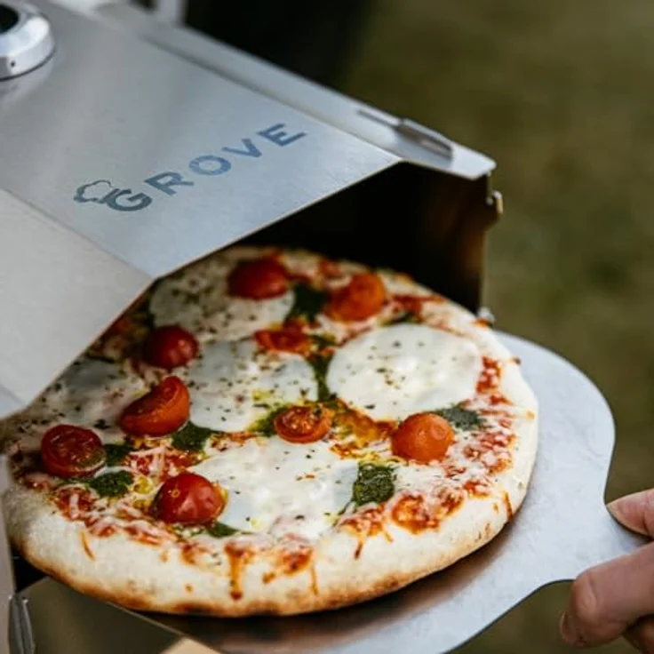 Grove HORST, Multifunktionaler 3-in-1 Campingofen aus Edelstahl, Camping Backofen, Holzkohlegrill & Feuerschale, kompakt und zerlegbar, ideal für Camping & Outdoor – Bild 3