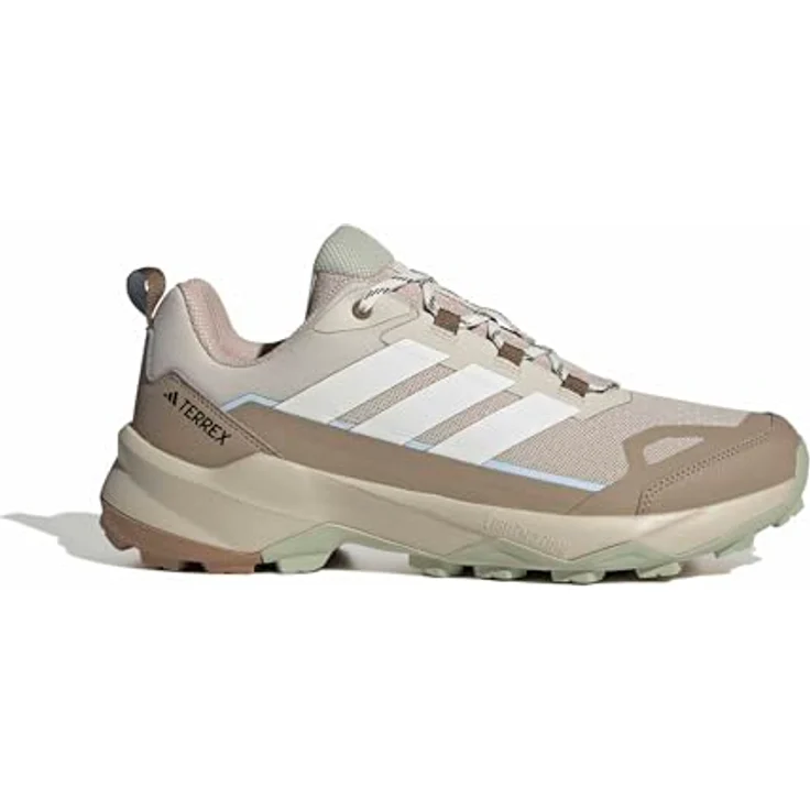 adidas Terrex Skychaser Ax5, Laufschuhe für Herren, hellbraun/ecru/hellblau, Schnürverschluss, Logoprint – Bild 2