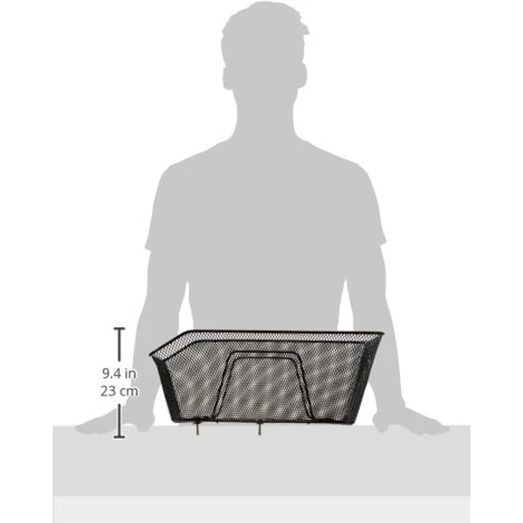Un`x Hinterradkorb Rosano schwrz L 50 x B 30 x H 20 cm – Bild 4