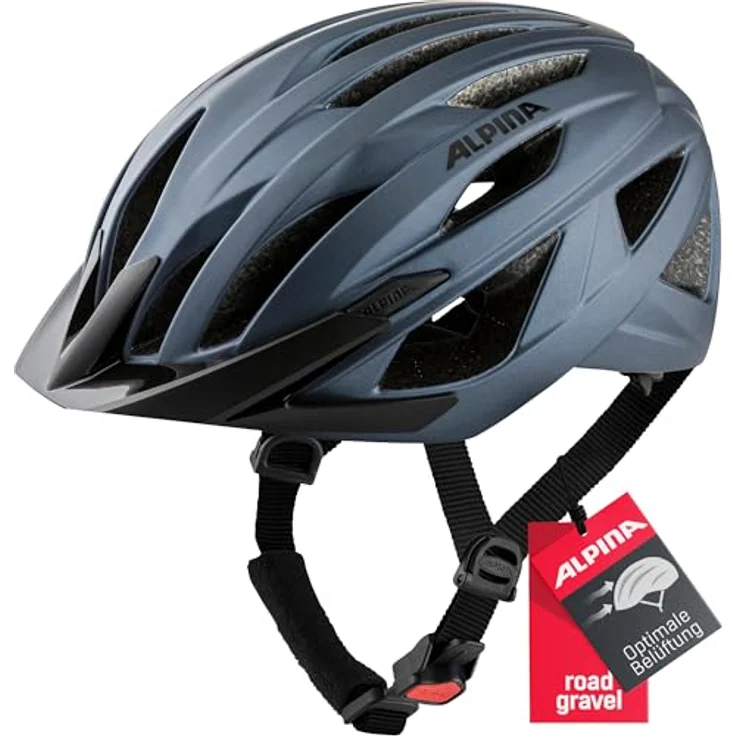 Alpina Parana Indigo Matt, Größe 51 - 56 cm - Fahrradhelm, Farbe Blau – Bild 2