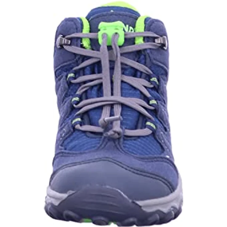 Meindl Tuam Junior Kinder Velour Mesh Trekkingschuhe, blau lemon, Clima-Futter, Air-Active-Best-Fit-Fußbett, knöchelhoch, starkes Profil, 4437125/36 – Bild 7