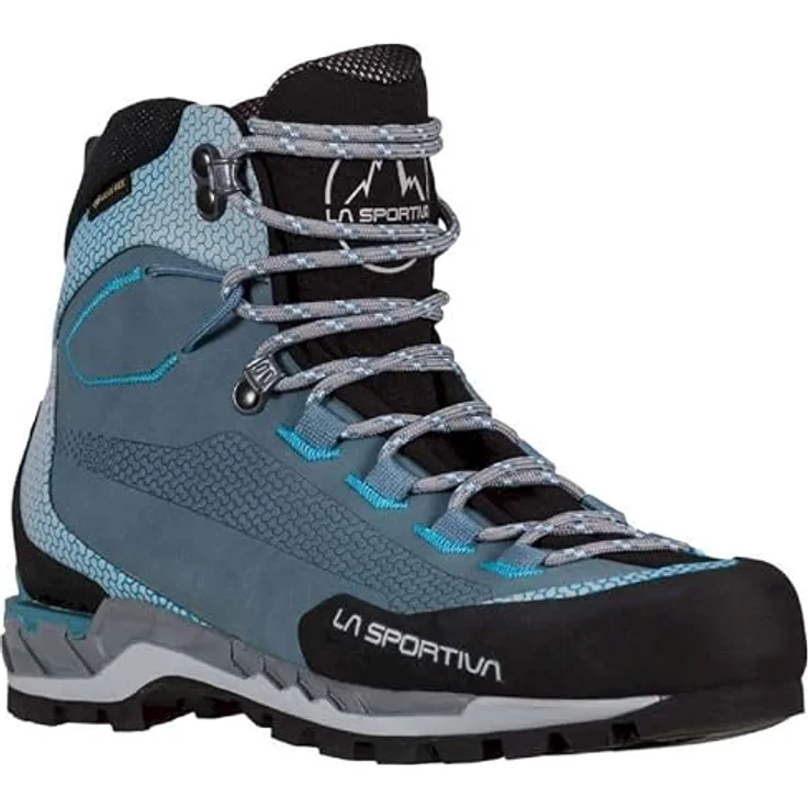 La Sportiva La Trango Tech Gtx 21T903624, Wanderschuhe aus wasserdichtem Nubukleder, Slate/Topaz, mit 3D Flex Bewegungssystem und Anti-Shock Zwischensohle – Bild 4