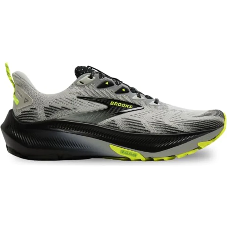 Brooks Ghost Trail Herren Trailrunningschuh, Größe 40.5, Grey/Black/Nightlife, Textil-Obermaterial – Bild 4