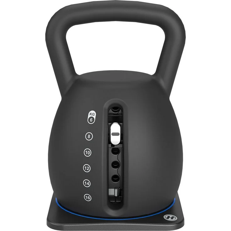 Horizon Fitness verstellbare Kettlebell, 6-16 kg, mit Halterung und atZone-App für individuelles Training