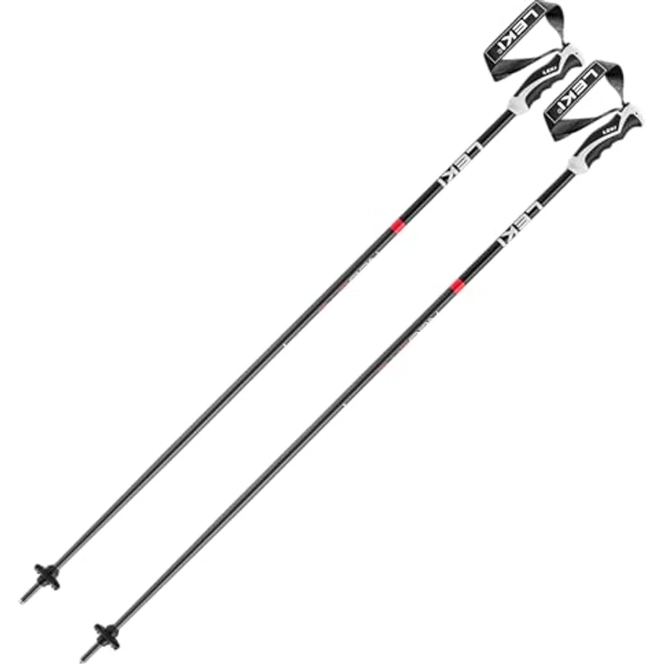 LEKI Neolite Skistöcke, Anthracite-Black-Bright Red, 115 cm, für Männer – Bild 1