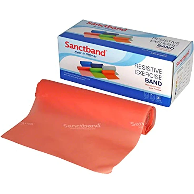 Sanctband Trainingsband 5,5m Pfirsich - extra leicht, hypoallergen, puderfrei, langlebig – Bild 1