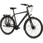 AIRTRACKS Herren City XXL Fahrrad 28 Zoll CI.2880 Shimano Nexus 7 Schwarz Matt 56cm für Körpergröße 175-185cm