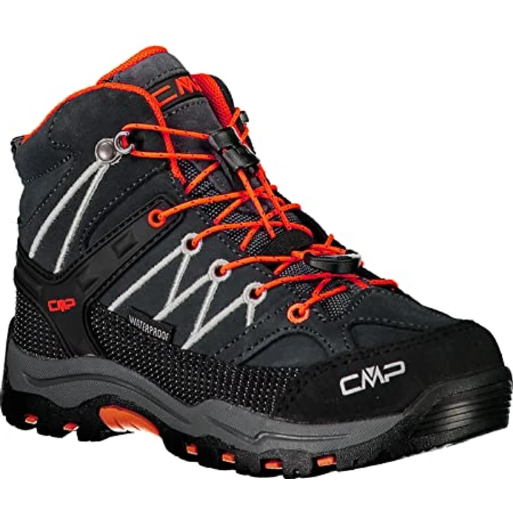 CMP Campagnolo Rigel WP, Unisex Wanderschuhe mit wasserdichter Membran und Full on Grip-Laufsohle, Schwarz, Größe 35 – Bild 2