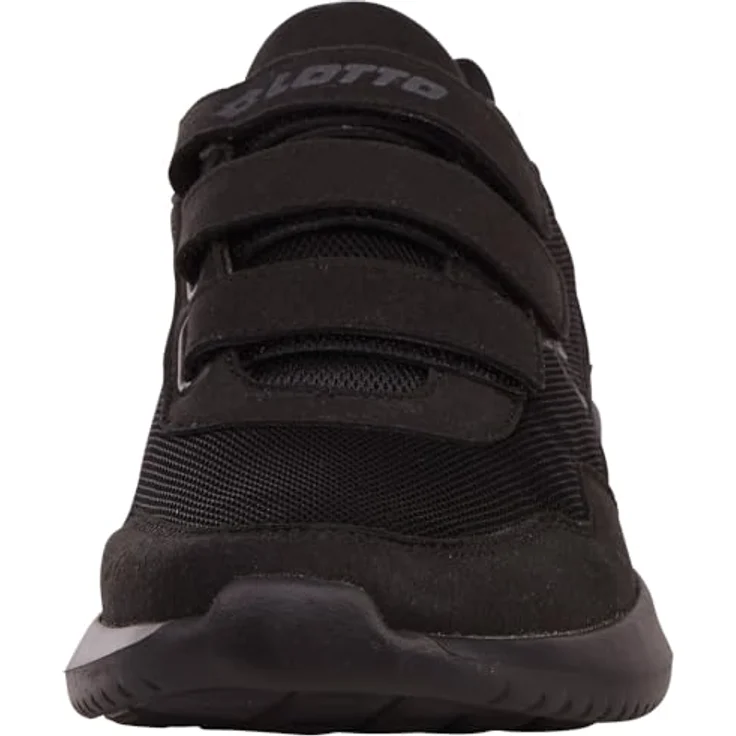 Lotto Herren-Sneaker CONNECT VL OC, Laufschuhe mit Klettverschluss und Gummi-Sohle, schwarz-grau, EU Größe 36 – Bild 2