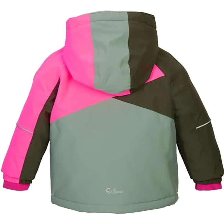 Killtec FisW 41 Skijacke Mädchen, wasserdicht mit Grow-Up-Funktion, pink grün, Größe 116 – Bild 2