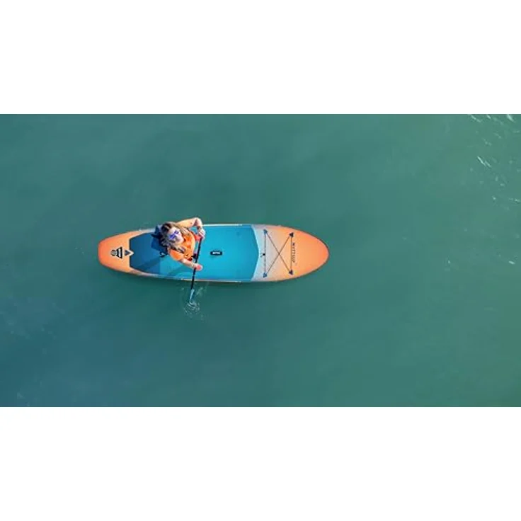 WattSUP F11 SUP Board Stand Up Paddle Surf-Board Paddel ISUP 335x81cm, Kunststoff, Blau / Orange – Bild 12