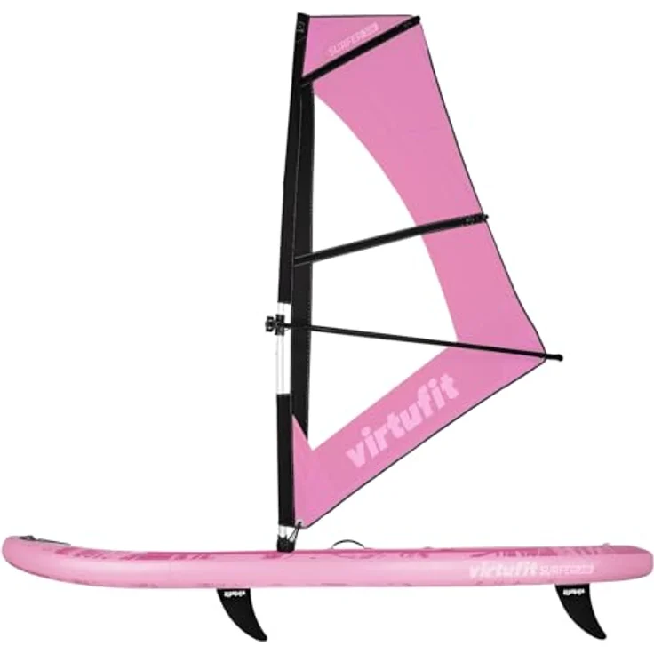 VirtuFit Surfer 305, aufblasbares SUP & Windsurfboard mit 2 m² Windsegel und umfangreichem Zubehörset – Bild 2