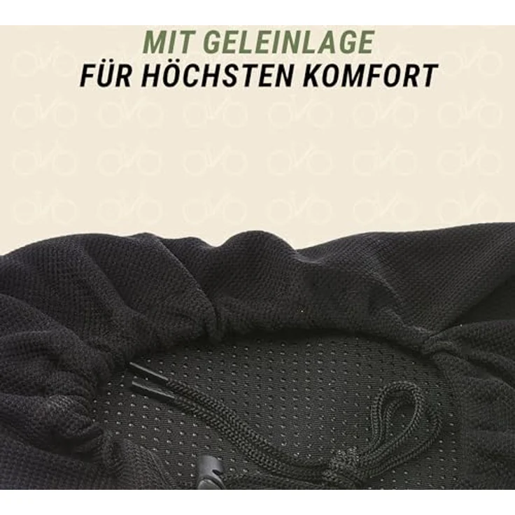 Prophete Satteldecke mit Geleinlage für breite Sättel, schwarz – Bild 3