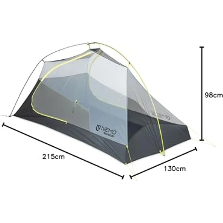 Nemo Equipment Hornet OSMO 2P, Ultraleichtes Kuppelzelt für 2 Personen mit großzügigem Innenraum, 1.14 kg – Bild 7