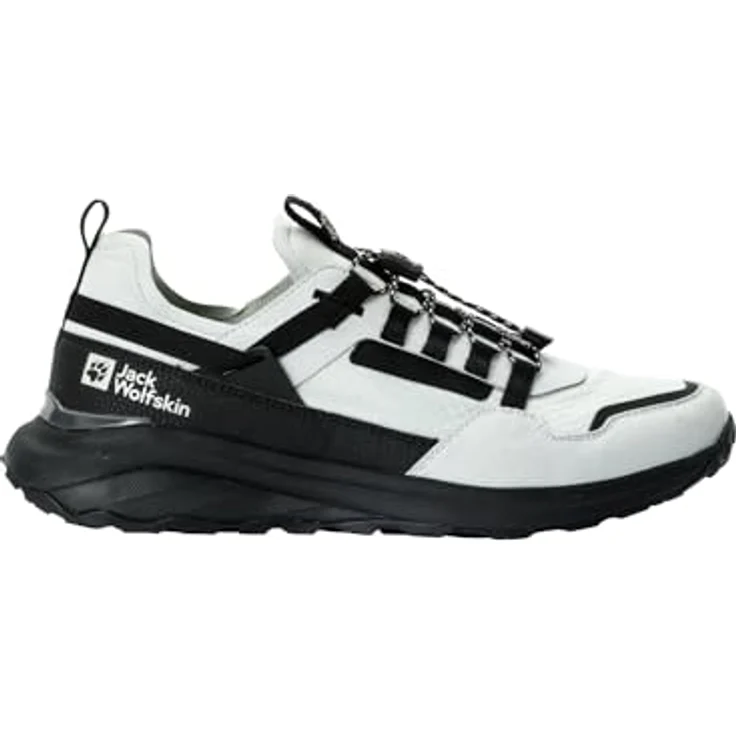 Jack Wolfskin Dromoventure Athletic Low M, Herren Wanderschuhe mit dämpfender EVA-Mittelsohle, Weiss – Bild 1