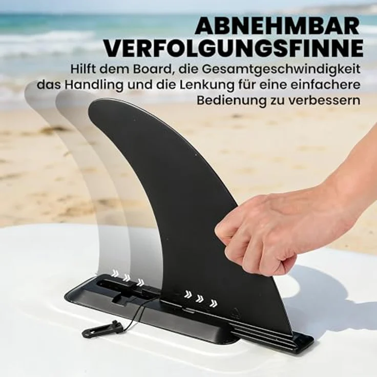 sportnow Outsunny Stand Up Paddling Board Set, Aufblasbar 305cm mit Paddel, orangefarbene EVA-Anti-Rutsch-Matte, max. 150kg Belastbarkeit, komplettes Zubehörset – Bild 8
