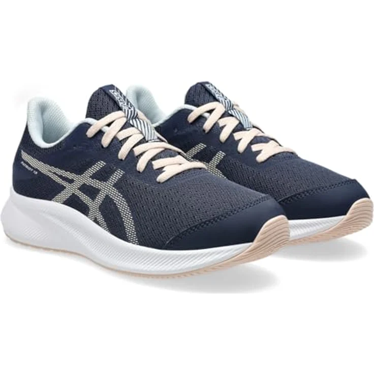 Asics Patriot 13 GS, Laufschuhe für Kinder in MIDNIGHT/PEARL PINK, Größe 37.5, atmungsaktives Obermaterial, dämpfende Zwischensohle, Gummisohle für Traktion – Bild 1