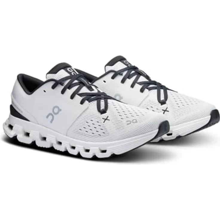 ON Cloud X 4 Damen Laufschuhe, CloudTec Dämpfungssystem, atmungsaktives Mesh-Obermaterial, Weiss, EU 39 – Bild 8