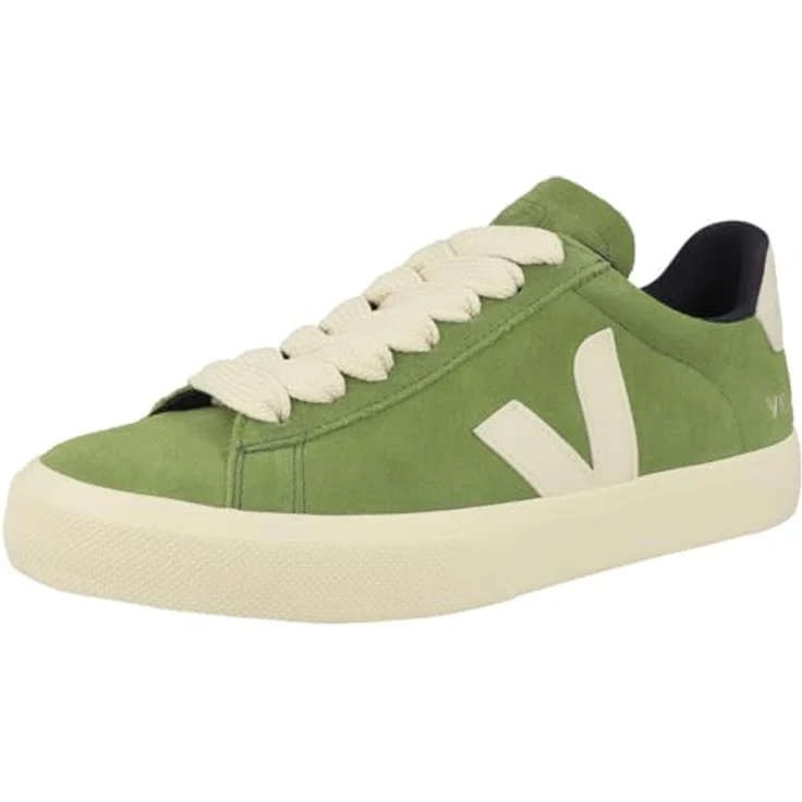 Veja Campo Bold, Laufschuhe für Frauen, wasserfestes Wildleder, herausnehmbare Einlegesohle, grün, 5 UK - 38 EU - 7 US – Bild 4