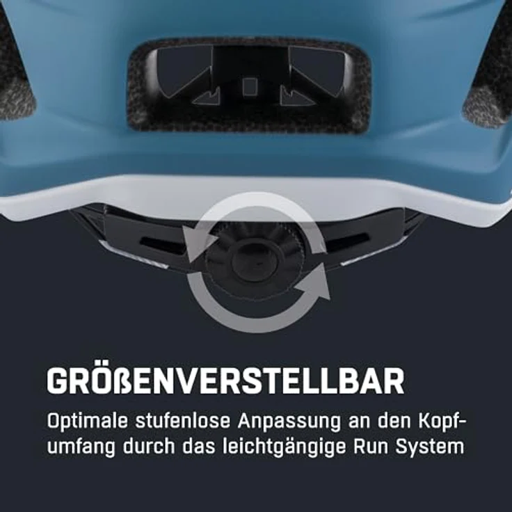 ALPINA Trekking-Fahrradhelm Paranus, sicherer und leichter Helm mit stoßabsorbierender EPS-Innenschale, blau – Bild 5