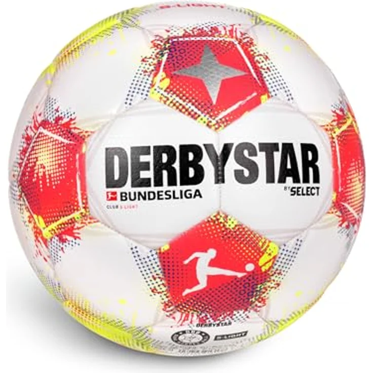Derbystar Bundesliga Club S-Light v25, Trainingsball für intensive Nutzung, robust, weiß – Bild 3