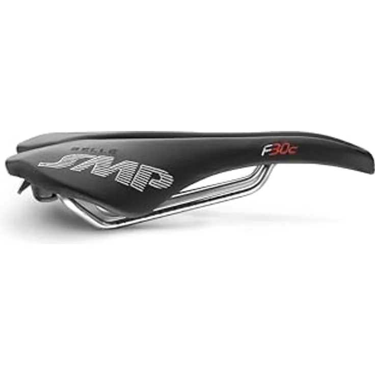 SMP F30 Unisex Fahrradsattel, schwarz, optimale Performance, hochwertiges Material, One Size – Bild 3