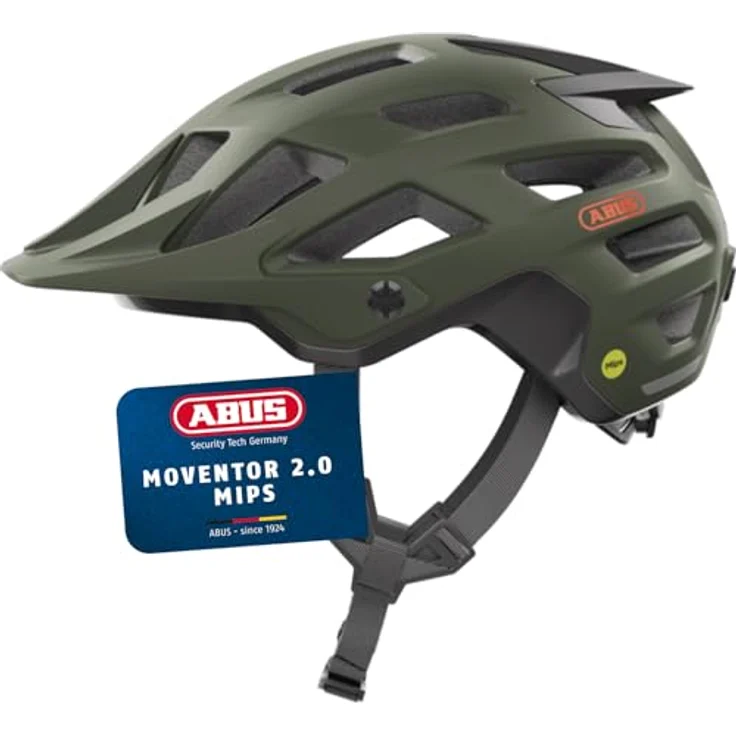 Abus Moventor 2.0 MIPS, Velohelm für Mountainbiker, 51 - 55 cm, leicht und gut belüftet mit Aufprallschutz – Bild 1