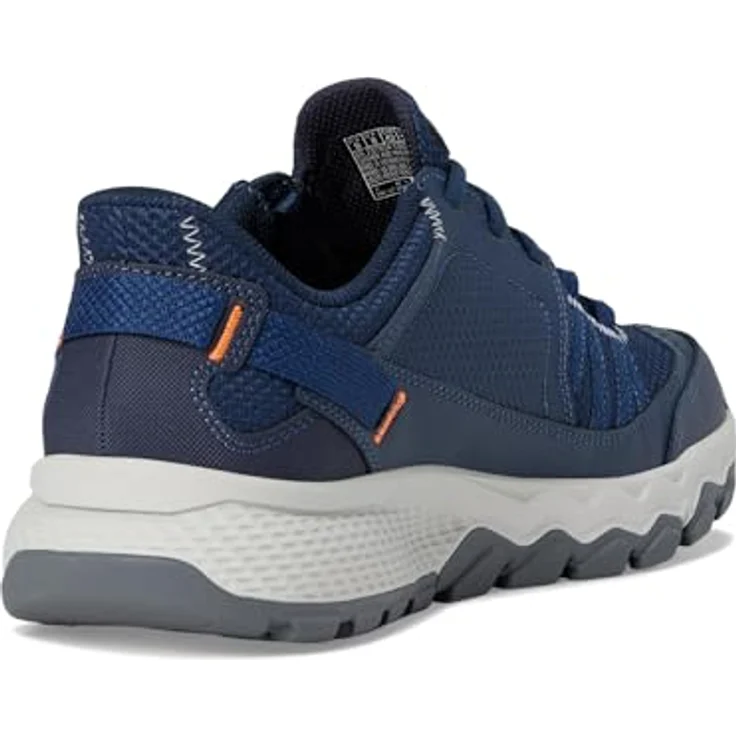 Skechers WIP 237634-NVOR, Herren Wanderschuhe aus Navy Leder/Textil mit orangenen Akzenten, Größe 44 – Bild 6