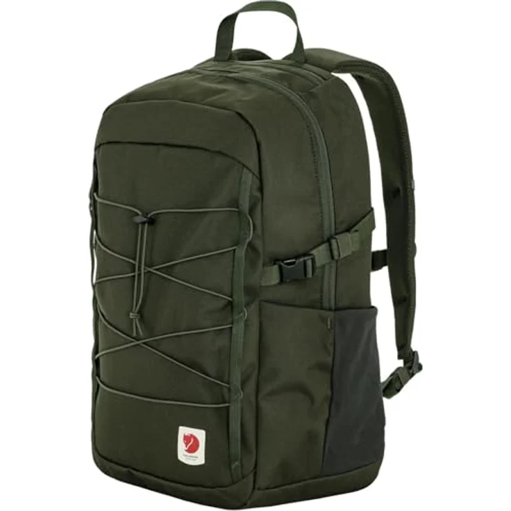 Fjällräven Skule 24, Unisex Wanderrucksack aus recyceltem Polyester, wasserabweisend, mit Laptopfach, Deep Forest, One Size – Bild 2