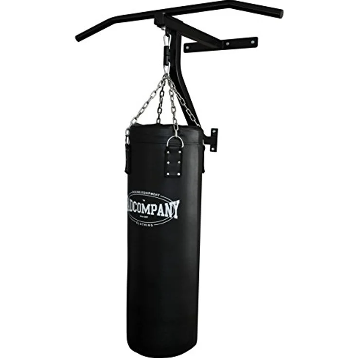 Bad Company Klimmzugstange, Boxsack und Wandhalterung im Set I gefüllter Sandsack 90 x 30 cm (23 kg) inkl. Stahlkette und Befestigungsmaterial I BCA-109 – Bild 1