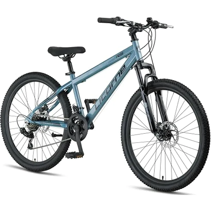 Licorne Bike Thunder Premium Mountainbike, Aquamarine, 26 Zoll, für Mädchen, Jungen, Herren und Damen, Discbremse, robuste Schaltung, 85% vormontiert