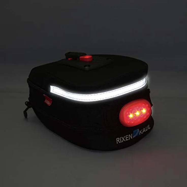 KLICKfix Micro 200 Satteltasche erweiterbar Fahrradtasche schwarz – Bild 5