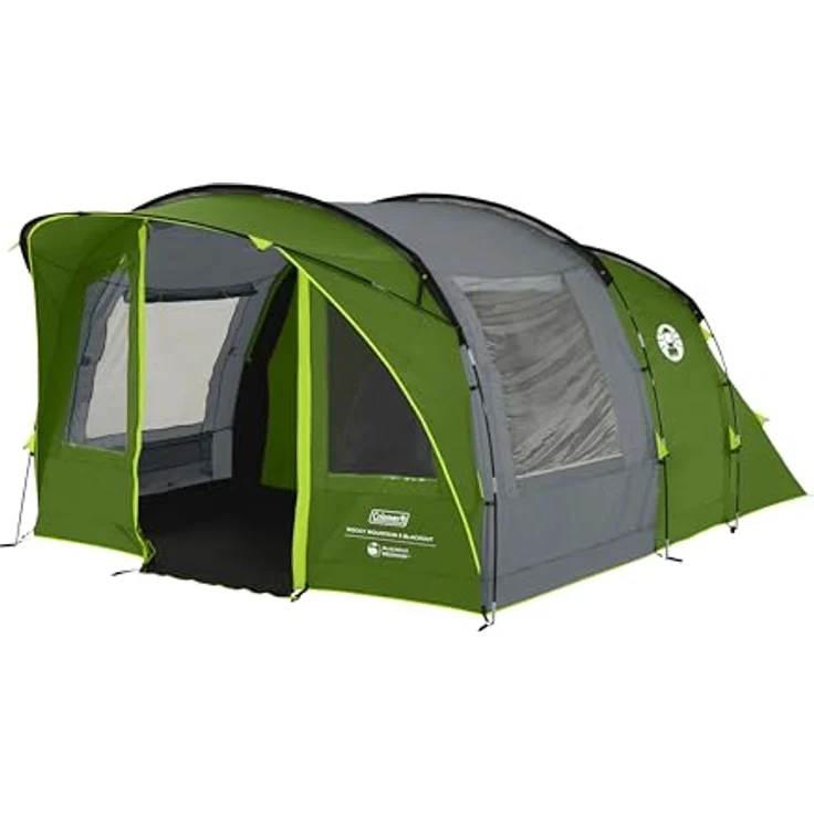 Coleman Rocky Mountain 5 Blackout Zelt | 5 Personen Familien-Tunnelzelt, 4500 mm wasserdicht, eingenähte Bodenplane – Bild 1
